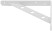 Corner bracket reinforced white 200x150 mm