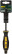 Impact screwdriver, S2 steel, hexagon.sting, turnkey firing pin, rubberized handle, Pro 5x100 mm SL