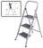 Steel ladder, 5 wide steps, H = 152 cm, weight 8.25 kg