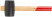 Rubber mallet, wooden handle 45 mm ( 230 gr )