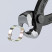 Pliers with a side spout for pressing, for clamps with one/two lugs (including Oetiker systems), L-220 mm, KN-1099I220