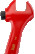 Insulated adjustable wrench, length 255/grip 34 mm