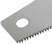 Wood hacksaw, 7 TRI medium tempered tooth, 2D sharpening, 500 mm rubberized plastic handle