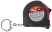 Tape measure keychain, rubberized case 2 m x 8 mm