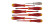 Felo Набор отверток диэлектрических SL/PH/PZ Ergonic E-Slim, отвертка тестер напряжения сети в кейсе, 7 шт 41380736