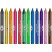 Wax crayons Gamma "Classic", 12 colors, triangular, cardboard. packaging, European weight