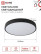 SCANDY SIMPLE-95RCB 95W 230V 3000-6500K 7600Lm 500x50mm LED Lamp with Remote Control Black IN HOME