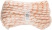 Фал капроновый плетеный 24-х прядный с сердечником 12 мм х 20 м, р/н= 2100 кгс
