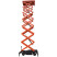 Несамоходный подъёмник ножничного типа GROST Tower 300-12.85 АС 220 с выдвижной платформой