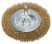 Circular brush with wavy wire with brass coating, 75x0.2 mm 75 mm, 0.2 mm, 10 mm