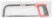 300 mm metal hacksaw, plastic rubberized handle