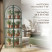 Greenhouse greenhouse on the windowsill Geoplastboard 59x39x160 cm 4 shelves with a cover arch color green
