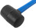 Rubber mallet, fiberglass handle 230 gr.