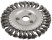 Straight disc blade, seat diameter 22.2 mm, 150 mm twisted steel wire