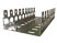 KR-FRAME-100 Frame (mounting clamp) with a depth of 50mm for mounting 10-and plinths for telephony