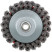 Cup plate, nut M14, steel twisted wire 125 mm