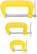 Clamps type "G", set of 3 pcs. 1", 2", 3"