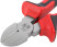 Trend side cutters, two-tone rubberized handles, 180 mm chrome-nickel coating