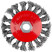 Tilt-wheel bracket, M14 nut, 100 mm twisted steel wire, blister