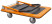 Four-wheeled platform trolley RAD TPU 300