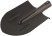 Bayonet shovel without handle, lightweight, with stiffeners 195x350 mm