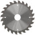 Circular saw blade for wood 165 x 30 x 24T + ring 30/20 mm