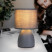Rivoli Nadine 7042-501 Table Lamp 1 * E14 40W ceramic grey with lampshade