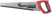 Universal wood hacksaw, 4.5 mm pitch, plastic rubberized handle 400 mm