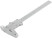 Metal chrome-plated caliper 150 mm/ 0.02 mm (plastic case)