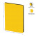 Notebook A6 80 l., leatherette, Berlingo "Fuze", black cut, same yellow