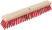 Profi wooden outdoor brush, stiff bristles, threaded hole at an angle, 5-row, 500x65 mm