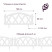Decorative garden fence for garden and country Geoplastboard 300x26 cm, white