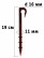 Drip irrigation pegs 40 pieces for tube d 16mm brown