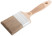 The brush is fluted, thick. 18 mm, 70% PET/30% naturalbristles, stainless steel. crimp., beech handle, width 70 mm