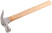 Nail hammer, wooden handle 25 mm, 340 gr.