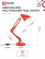 Table Lamp for lamp base + Clamp SNO 17K 60W E27 230V RED IN HOME
