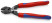 KNIPEX CoBolt® болторез, L-200 мм, рез: провол. мягк. Ø 6 мм, ср. Ø 5.2 мм, тв. Ø 4 мм, роял. струна Ø 3.6 мм, чёрн., 2-к ручки