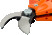 Pneumatic pruner with one cutting blade