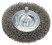 Stainless steel wavy wire disc brush, 80x0.2 mm 80 mm, 0.2 mm, 4 mm