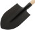 Bayonet shovel, with wooden handle 190x350x1420 mm