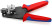 Стриппер прециз. с фасонными ножами, в т.ч. для ПТФЭ,Radox®, Kapton®, резины, зачистка: 0.03-0.09/0.14/0.38/0.57/1.5, 2.08 мм², L-195 мм, 2-к ручки