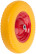 Spare polyurethane wheel 16" x 4" ( 400x100 mm), bearings 20 mm, for wheelbarrow 77557