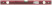 Optima level, 3 eyes, red body, milled working face, 600 mm scale