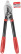 Mini knot cutter, blades 60 mm, metal handles with PVC linings 390 mm