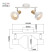 Rivoli Lorena 7052-702 spot wall and ceiling lamp 2 x E14 40 W rotary