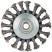 Cornice, type "wheel" with tilt, nut M14, steel twisted wire 115 mm