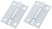 Universal hinges, set of 2 pcs., zinc 50 x 35 mm