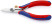 Стриппер-ножницы для электроники, для одно/много/тонкожил. кабеля, зачистка: Ø 0.1 - 0.8 мм, пружина, L-140 мм, c регулировкой, 2-к ручки