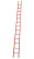 LSPD-4,8A single-section dielectric fiberglass ladder, abrasive coating of steps h=4900mm, step 13