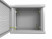 TWL-1266-SD-RAL7035 Wall cabinet 19-inch (19"), 12U, 650x600x600mm, metal perforated door, non-removable walls, 1 pair of profiles, color gray (RAL 7035) (assembled)